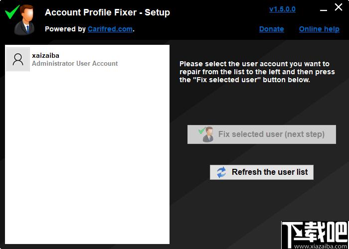 Account Profile Fixer下载,系统修复,账户修复,系统账户