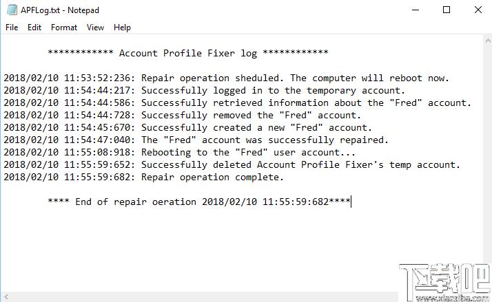 Account Profile Fixer下载,系统修复,账户修复,系统账户