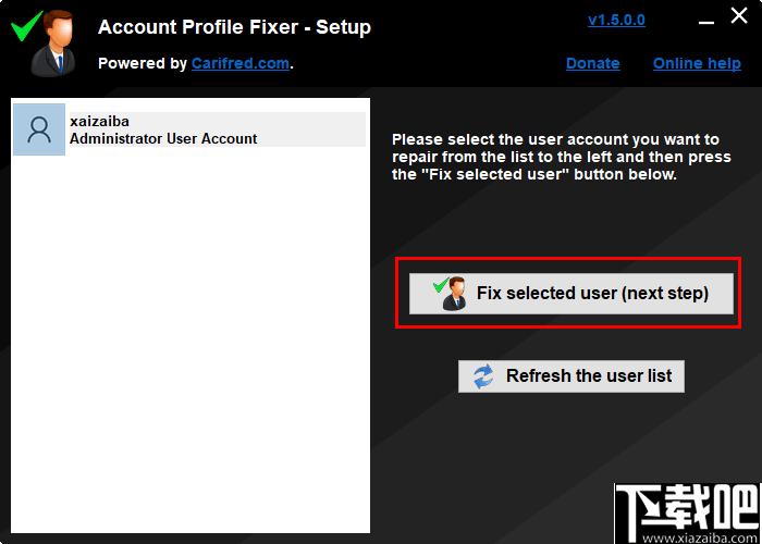 Account Profile Fixer下载,系统修复,账户修复,系统账户